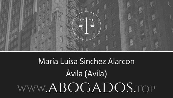 abogado Maria Luisa Sinchez Alarcon en Avila