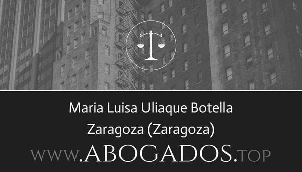 abogado Maria Luisa Uliaque Botella en Zaragoza