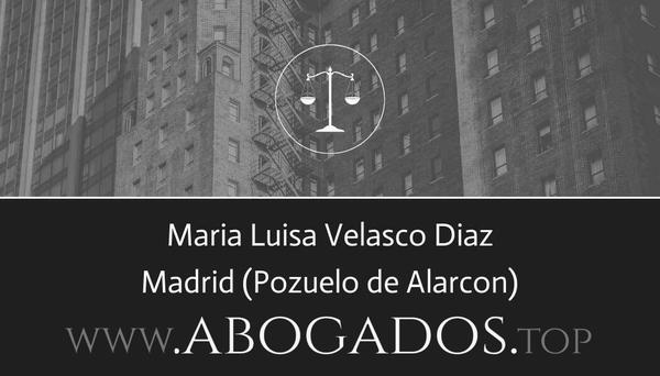 abogado Maria Luisa Velasco Diaz en Pozuelo de Alarcon