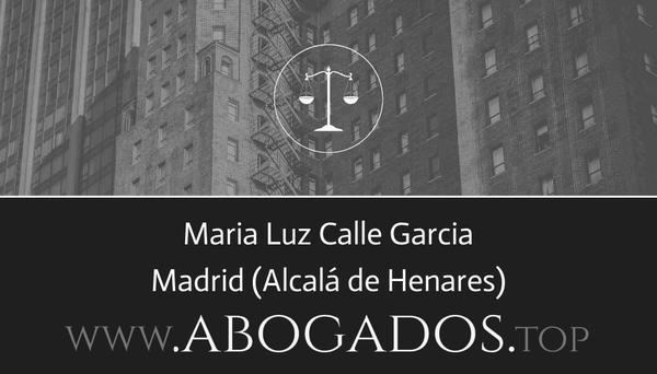 abogado Maria Luz Calle Garcia en Alcalá de Henares