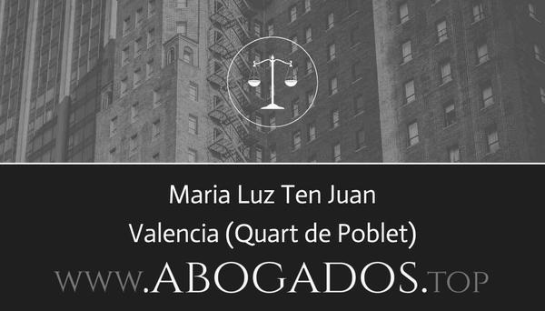 abogado Maria Luz Ten Juan en Quart de Poblet