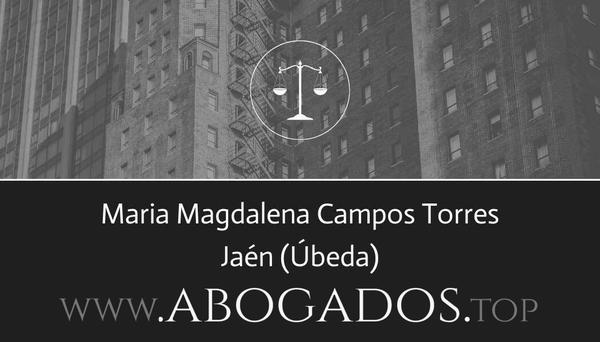 abogado Maria Magdalena Campos Torres en Úbeda