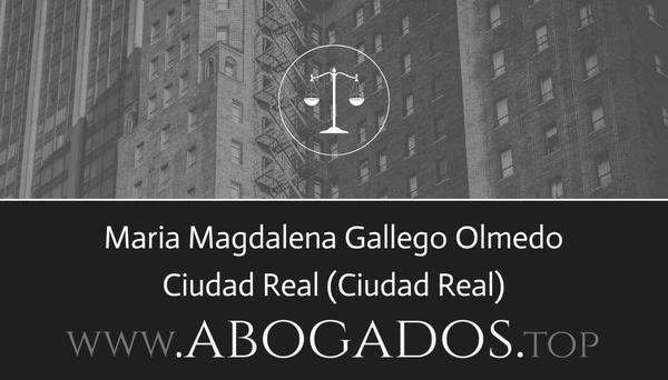 abogado Maria Magdalena Gallego Olmedo en Ciudad Real