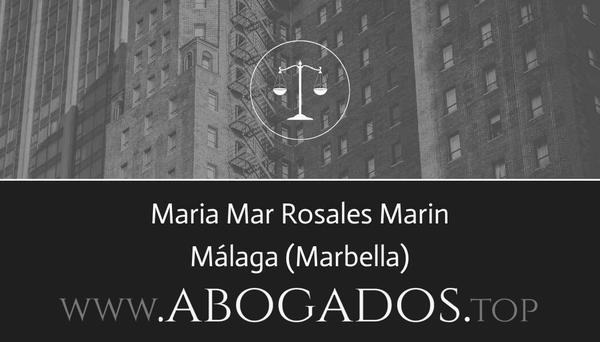 abogado Maria Mar Rosales Marin en Marbella