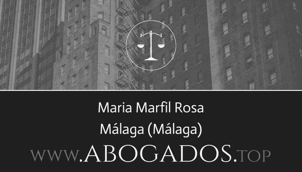 abogado Maria Marfil Rosa en Málaga