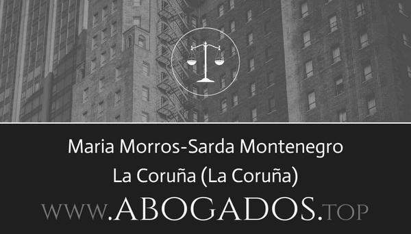 abogado Maria Morros-Sarda Montenegro en La Coruña