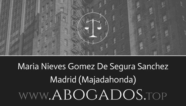 abogado Maria Nieves Gomez De Segura Sanchez en Majadahonda