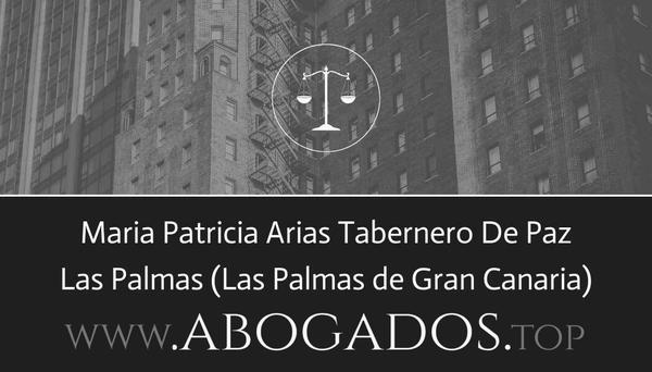 abogado Maria Patricia Arias Tabernero De Paz en Las Palmas de Gran Canaria