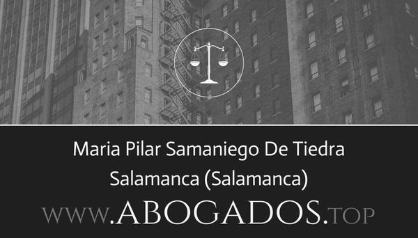 abogado Maria Pilar Samaniego De Tiedra en Salamanca