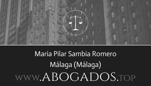 abogado Maria Pilar Sambia Romero en Málaga