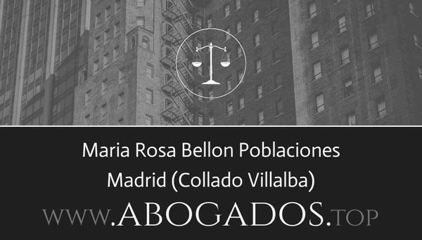 abogado Maria Rosa Bellon Poblaciones en Collado Villalba