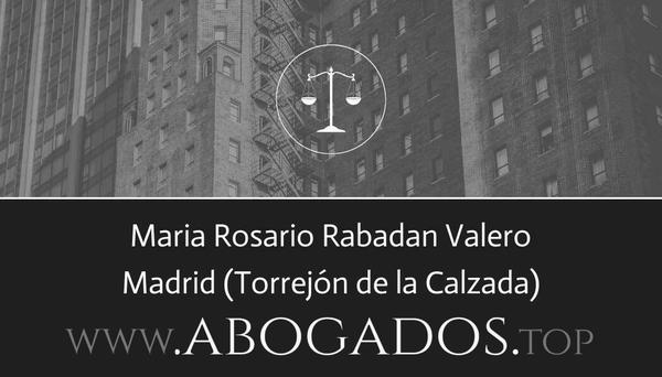 abogado Maria Rosario Rabadan Valero en Torrejón de la Calzada