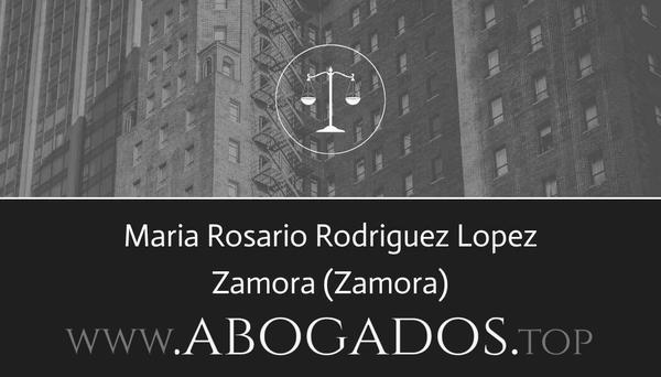 abogado Maria Rosario Rodriguez Lopez en Zamora