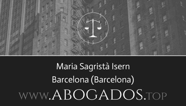 abogado Maria Sagristà Isern en Barcelona