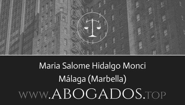 abogado Maria Salome Hidalgo Monci en Marbella