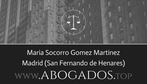 abogado Maria Socorro Gomez Martinez en San Fernando de Henares