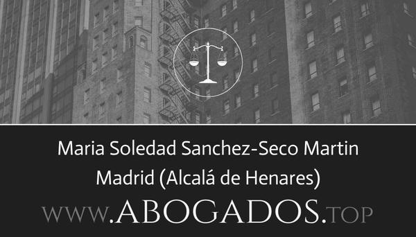 abogado Maria Soledad Sanchez-Seco Martin en Alcalá de Henares