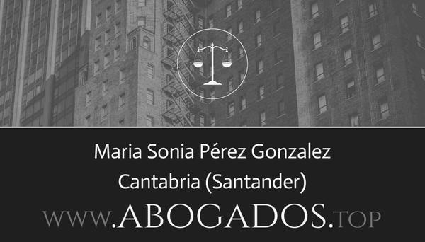 abogado Maria Sonia Pérez Gonzalez en Santander