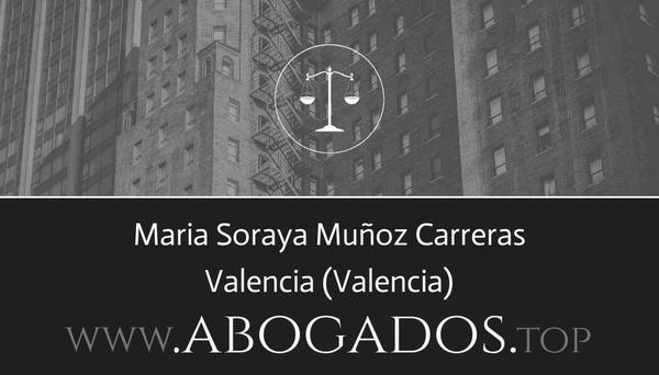 abogado Maria Soraya Muñoz Carreras en Valencia