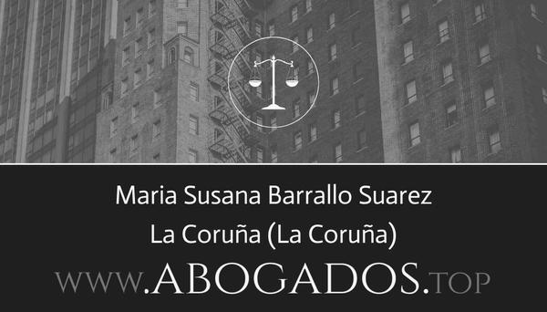 abogado Maria Susana Barrallo Suarez en La Coruña