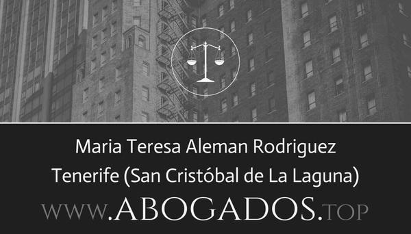 Maria Teresa Aleman Rodriguez