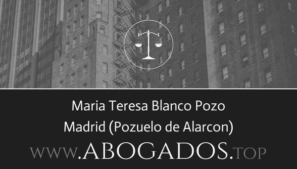 abogado Maria Teresa Blanco Pozo en Pozuelo de Alarcon