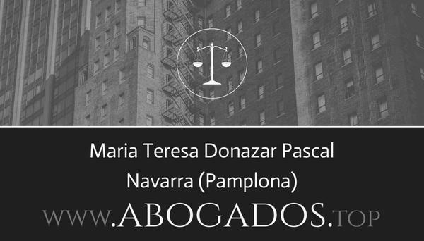 abogado Maria Teresa Donazar Pascal en Pamplona