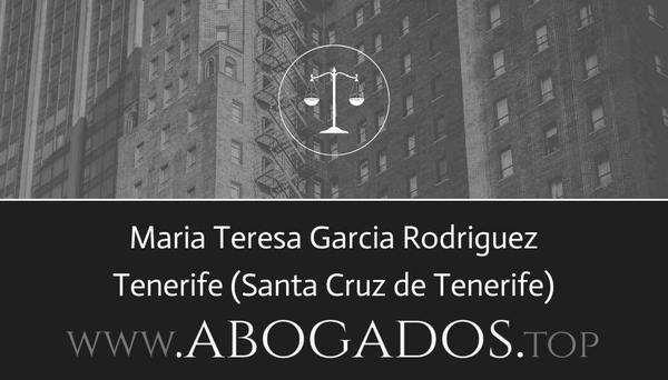 abogado Maria Teresa Garcia Rodriguez en Santa Cruz de Tenerife