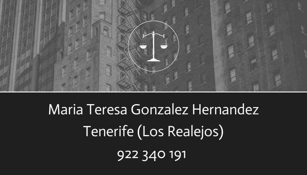 abogado Maria Teresa Gonzalez Hernandez en Los Realejos