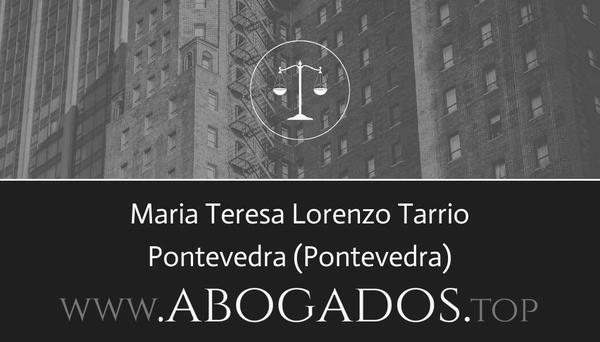 abogado Maria Teresa Lorenzo Tarrio en Pontevedra