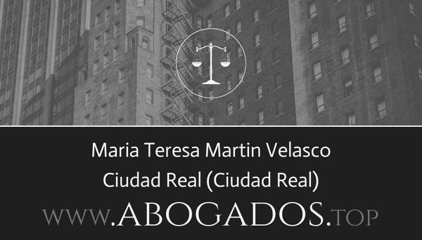 abogado Maria Teresa Martin Velasco en Ciudad Real