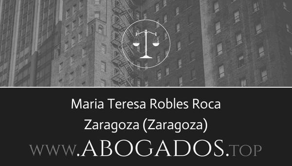 abogado Maria Teresa Robles Roca en Zaragoza