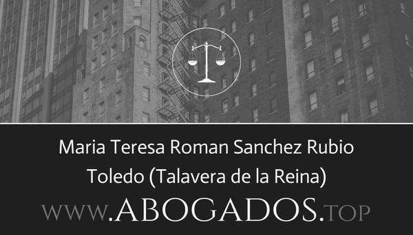 abogado Maria Teresa Roman Sanchez Rubio en Talavera de la Reina