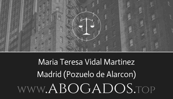 abogado Maria Teresa Vidal Martinez en Pozuelo de Alarcon