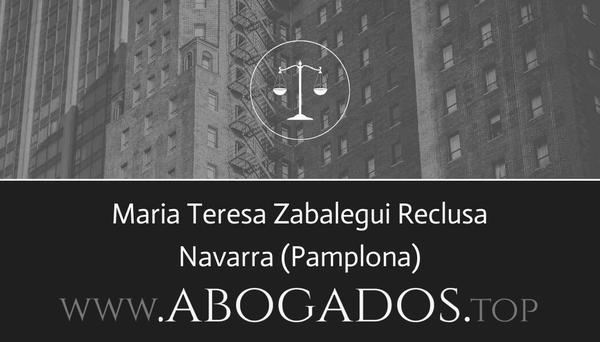 abogado Maria Teresa Zabalegui Reclusa en Pamplona