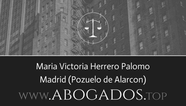 abogado Maria Victoria Herrero Palomo en Pozuelo de Alarcon