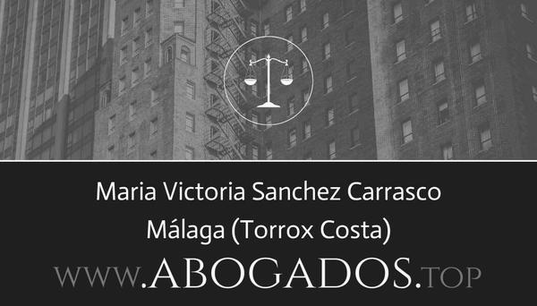 abogado Maria Victoria Sanchez Carrasco en Torrox Costa