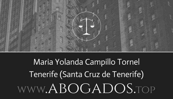 abogado Maria Yolanda Campillo Tornel en Santa Cruz de Tenerife