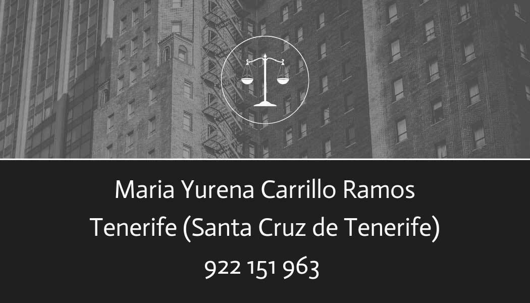 abogado Maria Yurena Carrillo Ramos en Santa Cruz de Tenerife