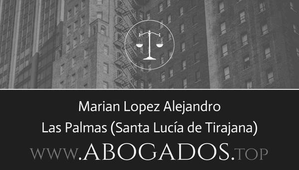 abogado Marian Lopez Alejandro en Santa Lucía de Tirajana