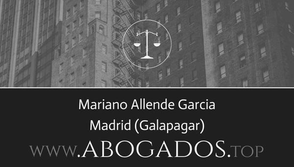 abogado Mariano Allende Garcia en Galapagar