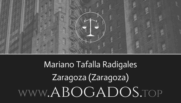 abogado Mariano Tafalla Radigales en Zaragoza