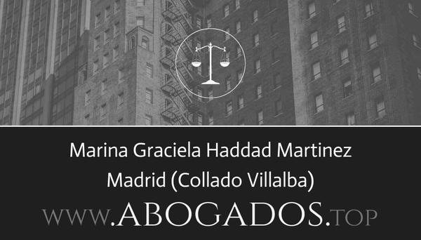 abogado Marina Graciela Haddad Martinez en Collado Villalba