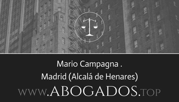 abogado Mario Campagna en Alcalá de Henares