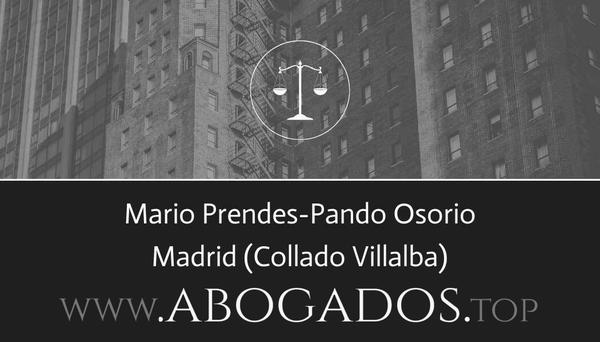 abogado Mario Prendes-Pando Osorio en Collado Villalba