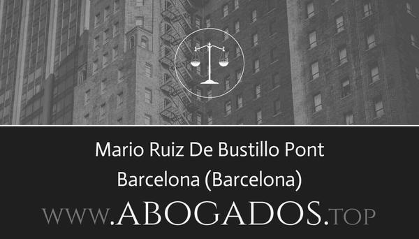 abogado Mario Ruiz De Bustillo Pont en Barcelona