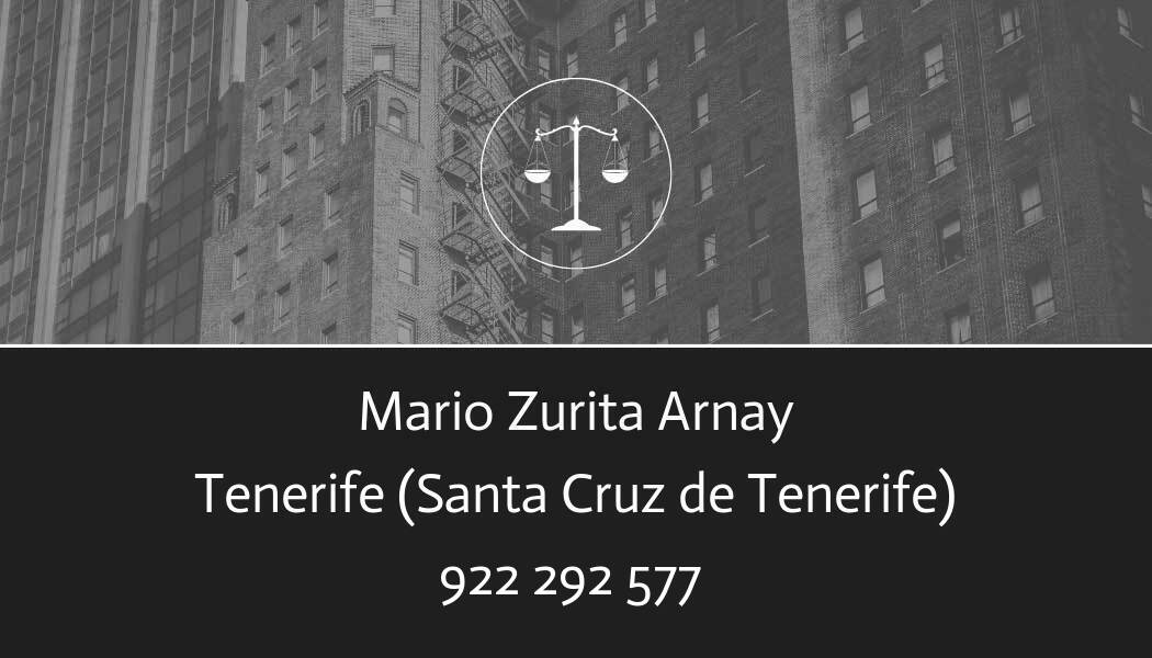 abogado Mario Zurita Arnay en Santa Cruz de Tenerife