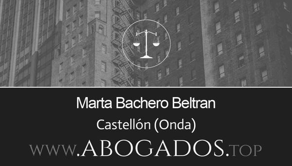 abogado Marta Bachero Beltrán en Onda