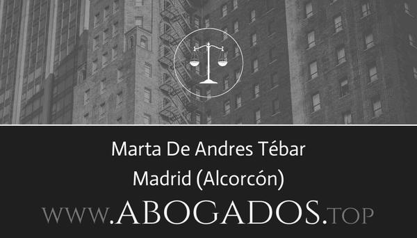 abogado Marta De Andres Tébar en Alcorcón