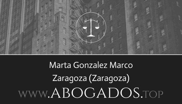 abogado Marta Gonzalez Marco en Zaragoza